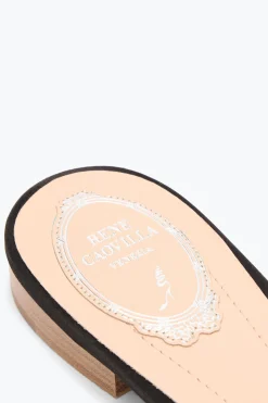 Mule^Rene Caovilla SANDALO FLAT MARTHA 10 Nero
