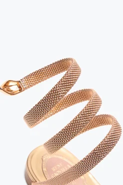 Flat^Rene Caovilla SANDALO FLAT TRIGOLD CLEO TRE ORI 10 Oro