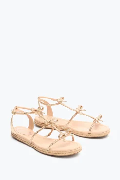 Flat^Rene Caovilla SANDALO FLATFORM CATERINA 10 Nude