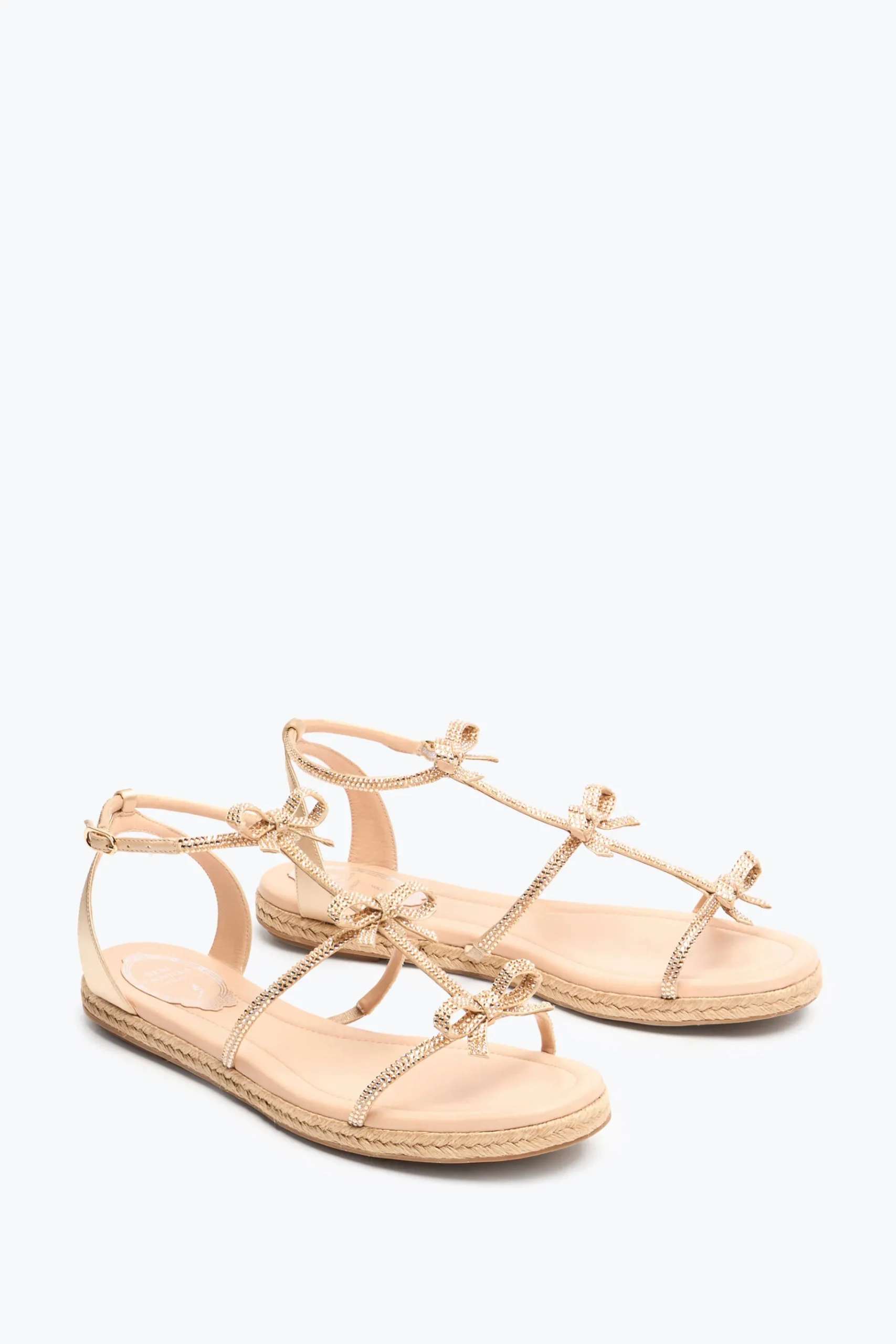 Flat^Rene Caovilla SANDALO FLATFORM CATERINA 10 Nude