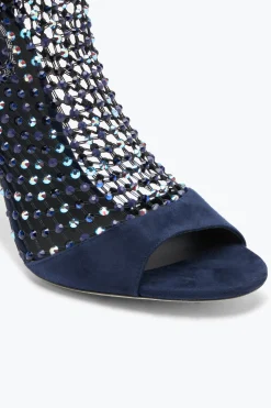 Icone|Sandali^Rene Caovilla Sandalo Galaxia Scuro Con Cristalli 105 Blu
