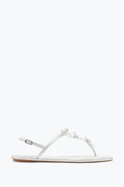 Collezione Sposa|Flat^Rene Caovilla Sandalo Infradito Caterina 10 Bianco