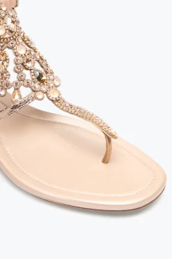 Flat^Rene Caovilla SANDALO INFRADITO VENEZIANA IN AYERS 10 Oro