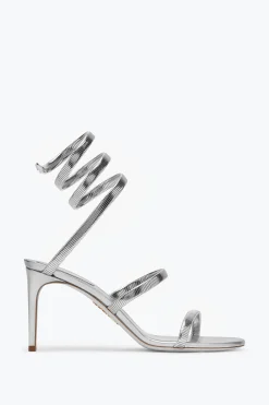 Icone|Sandali^Rene Caovilla Sandalo Juniper Metal 80 Argento