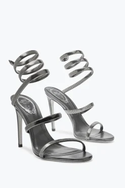 Icone|Sandali^Rene Caovilla Sandalo Juniper Metal 105 Grigio