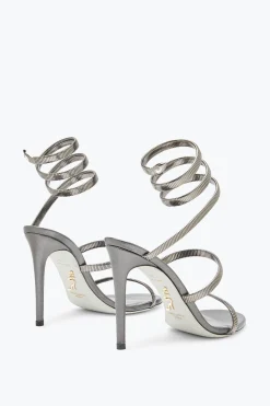 Icone|Sandali^Rene Caovilla Sandalo Juniper Metal 105 Grigio
