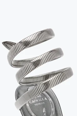 Icone|Sandali^Rene Caovilla Sandalo Juniper Metal 105 Grigio