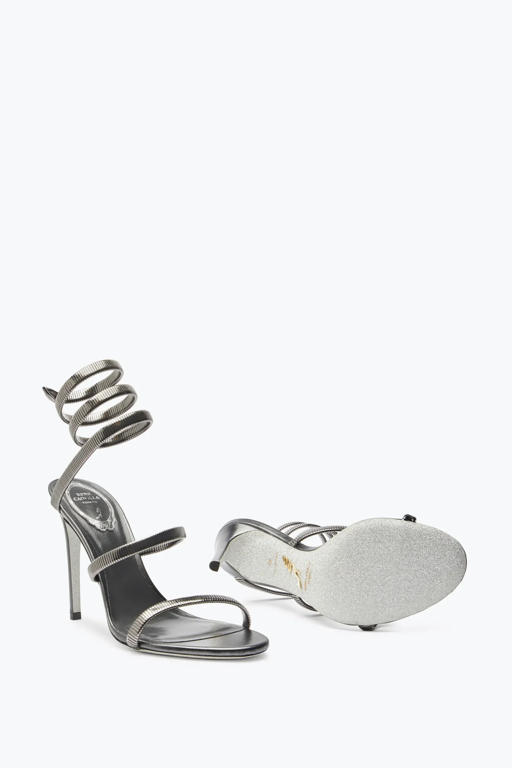 Icone|Sandali^Rene Caovilla Sandalo Juniper Metal 105 Grigio