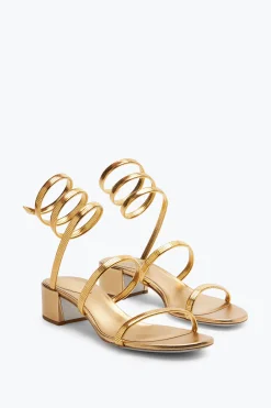Sandali^Rene Caovilla Sandalo Juniper Metal 40 Oro