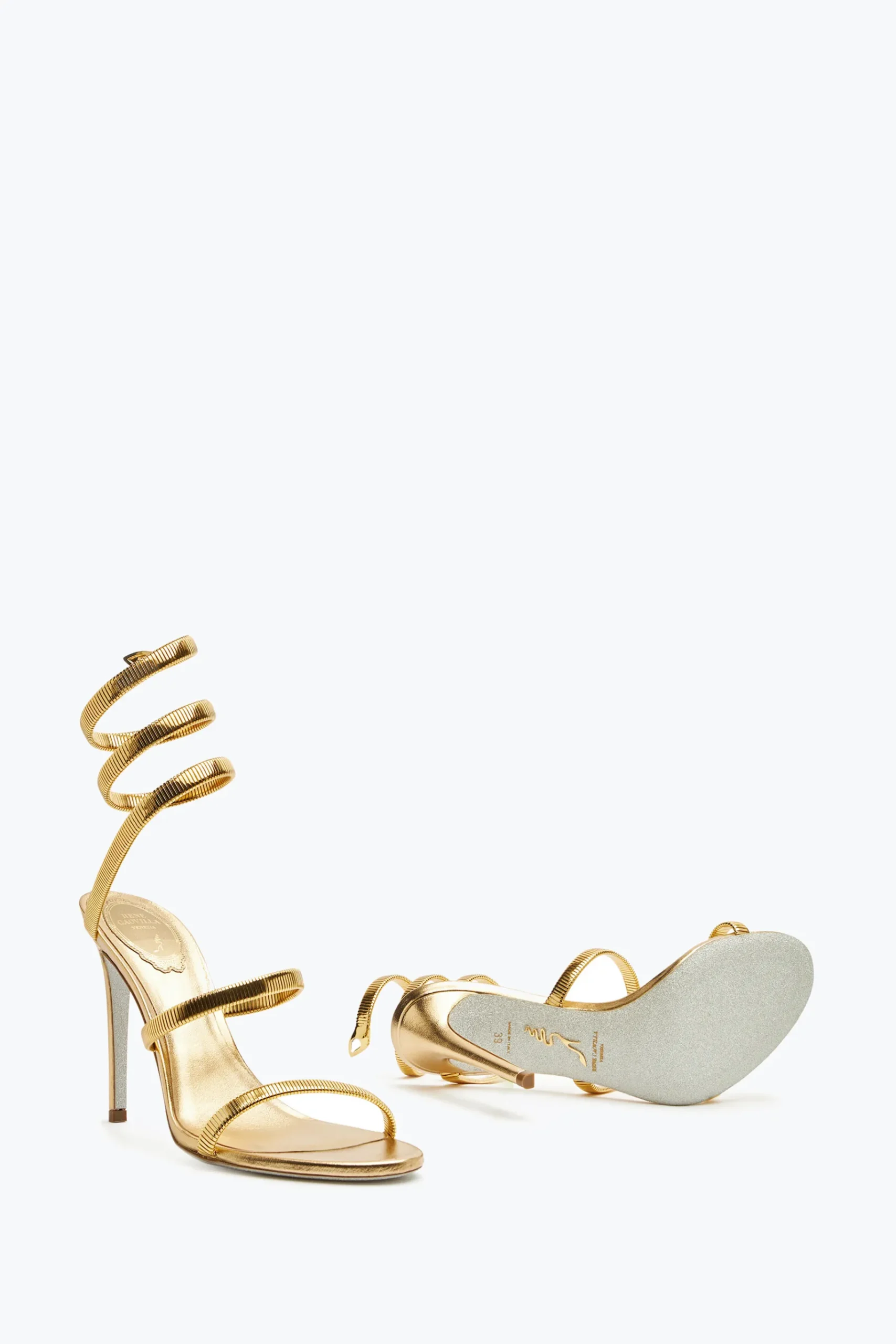 Icone|Sandali^Rene Caovilla Sandalo Juniper Metal 105 Oro