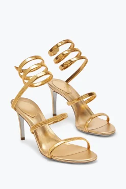 Icone|Sandali^Rene Caovilla Sandalo Juniper Metal 80 Oro