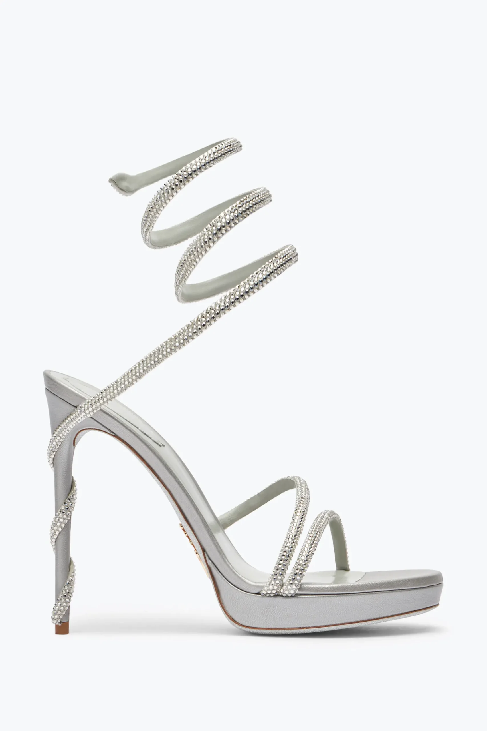 Platform|Sandali^Rene Caovilla Sandalo Margot Con Plateau 120 Argento