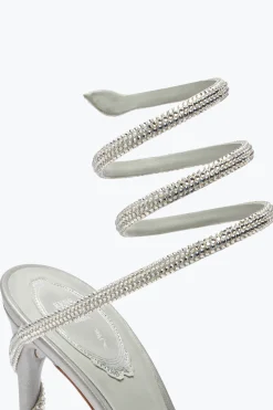 Platform|Sandali^Rene Caovilla Sandalo Margot Con Plateau 120 Argento