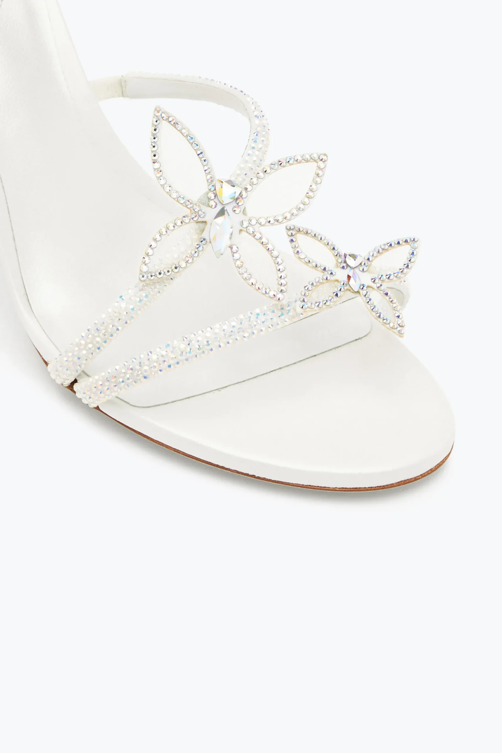 Collezione Sposa|Icone^Rene Caovilla Sandalo Margot con farfalle 80 Bianco