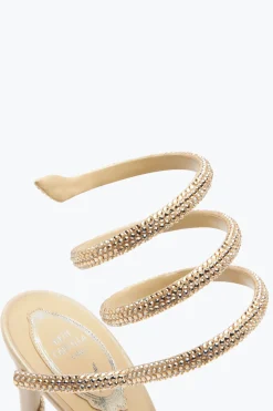 Per Le Invitate|Icone^Rene Caovilla Sandalo Margot Con Plateau 120 Champagne