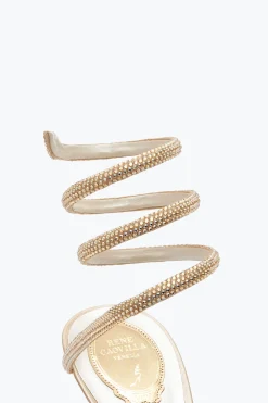 Clutch|Clutch^Rene Caovilla Sandalo Margot 80 Miele