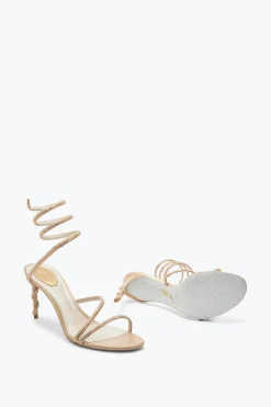 Clutch|Clutch^Rene Caovilla Sandalo Margot 80 Miele
