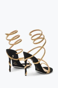 Sandali^Rene Caovilla Sandalo Margot E Oro 105 Nero