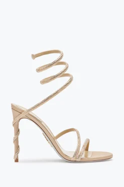 Icone|Sandali^Rene Caovilla Sandalo Margot Con Cristalli 105 Oro