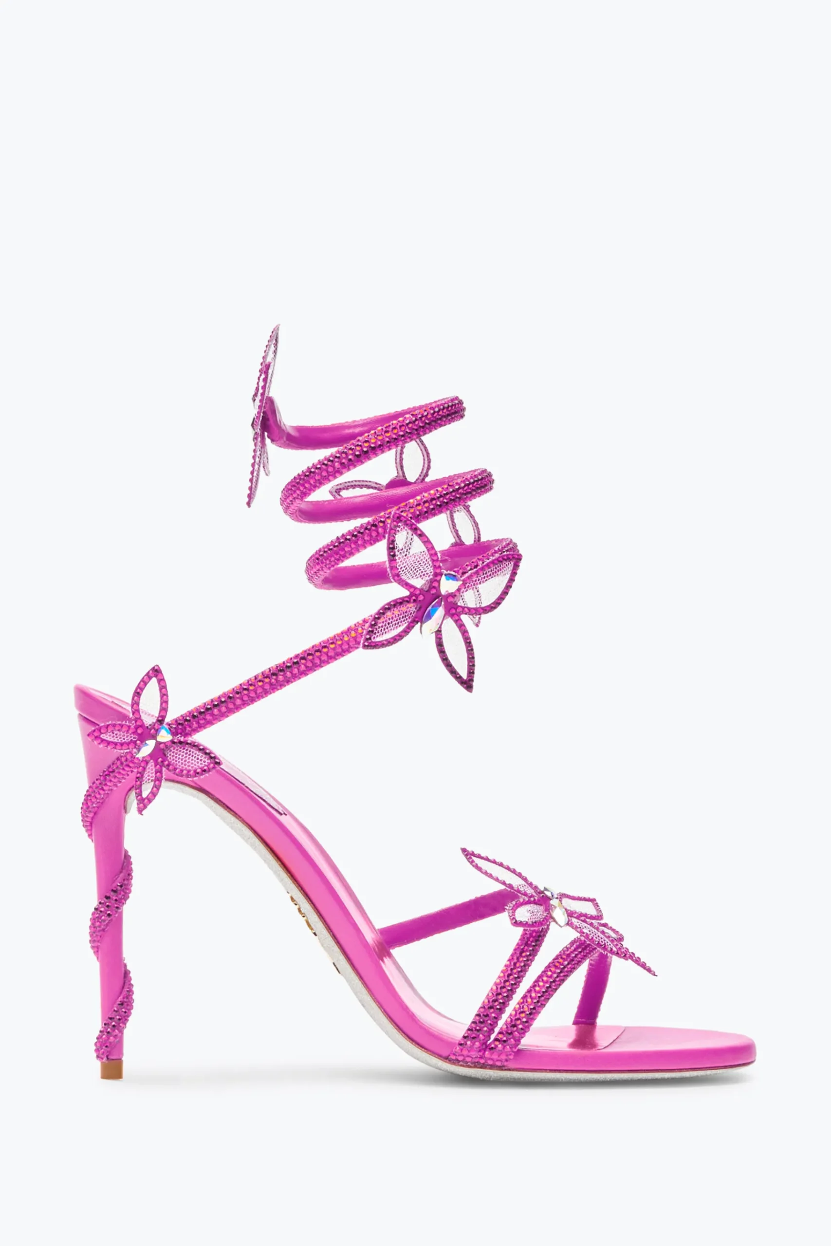 Sandali^Rene Caovilla Sandalo Margot Rosa Shocking Con Farfalle 105 Fucsia
