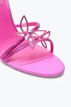 Sandali^Rene Caovilla Sandalo Margot Rosa Shocking Con Farfalle 105 Fucsia