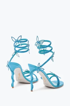 Sandali^Rene Caovilla Sandalo Margot Turchese Con Farfalle 105 Blu