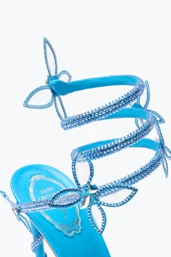 Sandali^Rene Caovilla Sandalo Margot Turchese Con Farfalle 105 Blu