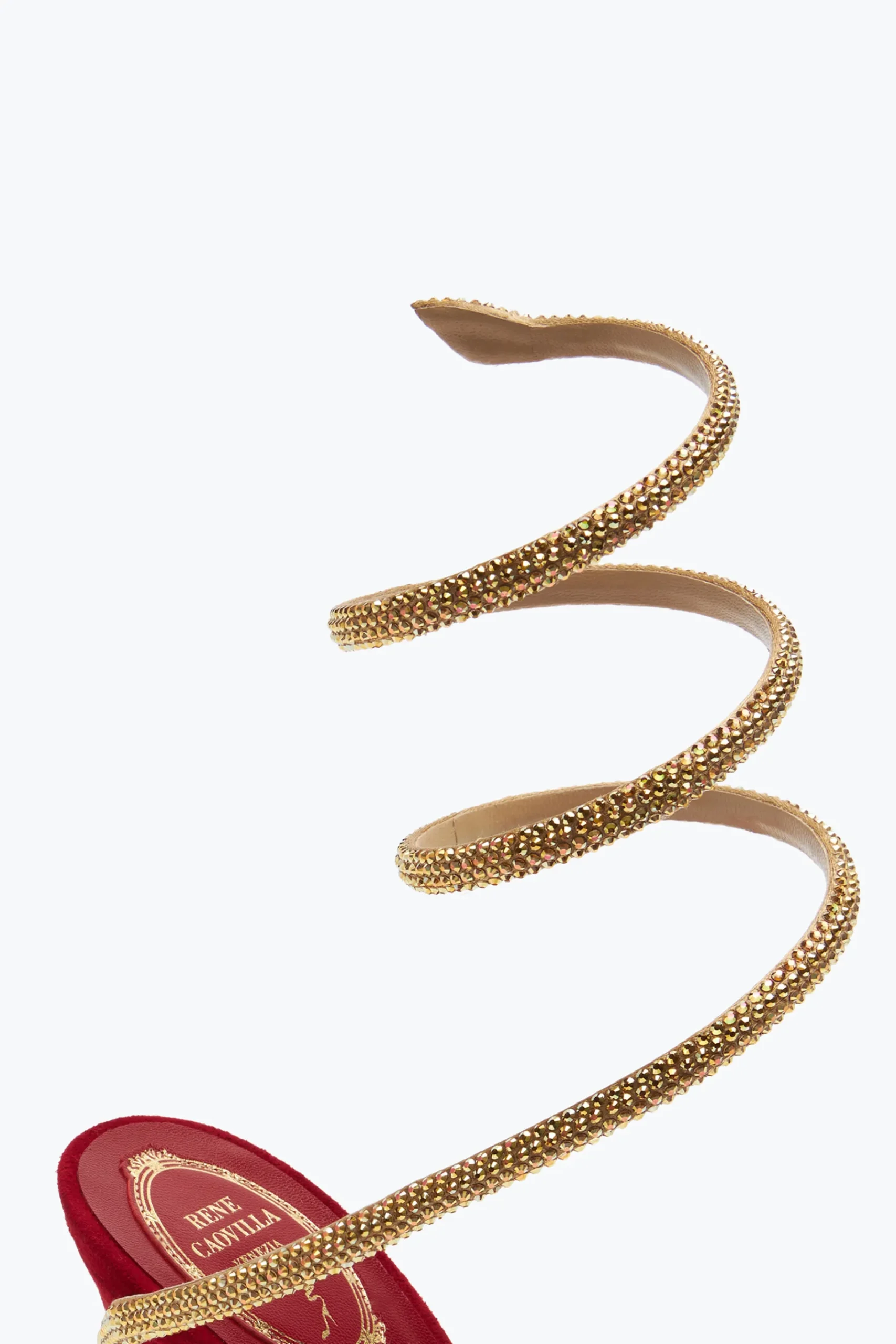 Icone|Platform^Rene Caovilla Sandalo Margot Velluto 120 Rosso