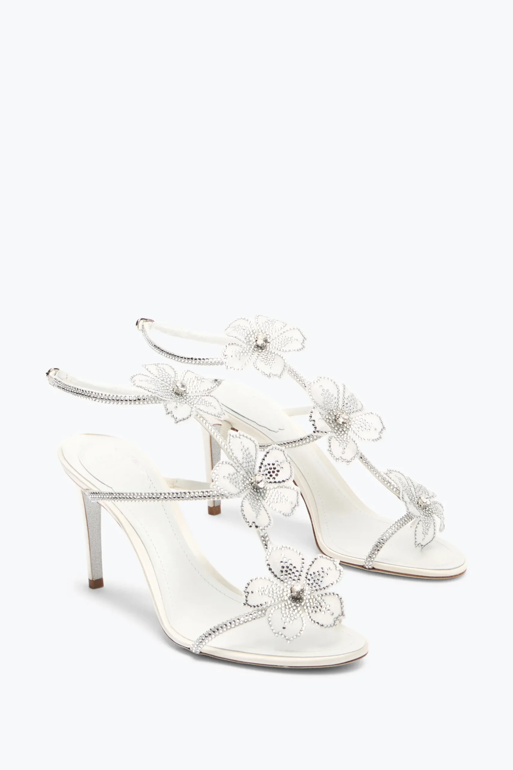 Collezione Sposa|Sandali^Rene Caovilla SANDALO PEACH FLOWER 80 Avorio