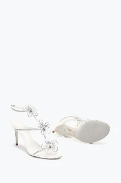 Collezione Sposa|Sandali^Rene Caovilla SANDALO PEACH FLOWER 80 Avorio