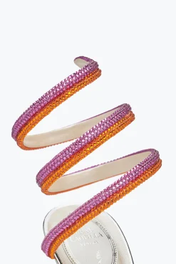 Sandali^Rene Caovilla Sandalo Rainbow Con Cristalli Multicolor 105 Argento