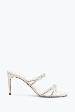 Mule|Collezione Sposa^Rene Caovilla SANDALO SLIDER BRAID AVORIO 80 Bianco