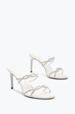 Mule|Collezione Sposa^Rene Caovilla SANDALO SLIDER BRAID AVORIO 80 Bianco