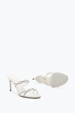 Mule|Collezione Sposa^Rene Caovilla SANDALO SLIDER BRAID AVORIO 80 Bianco