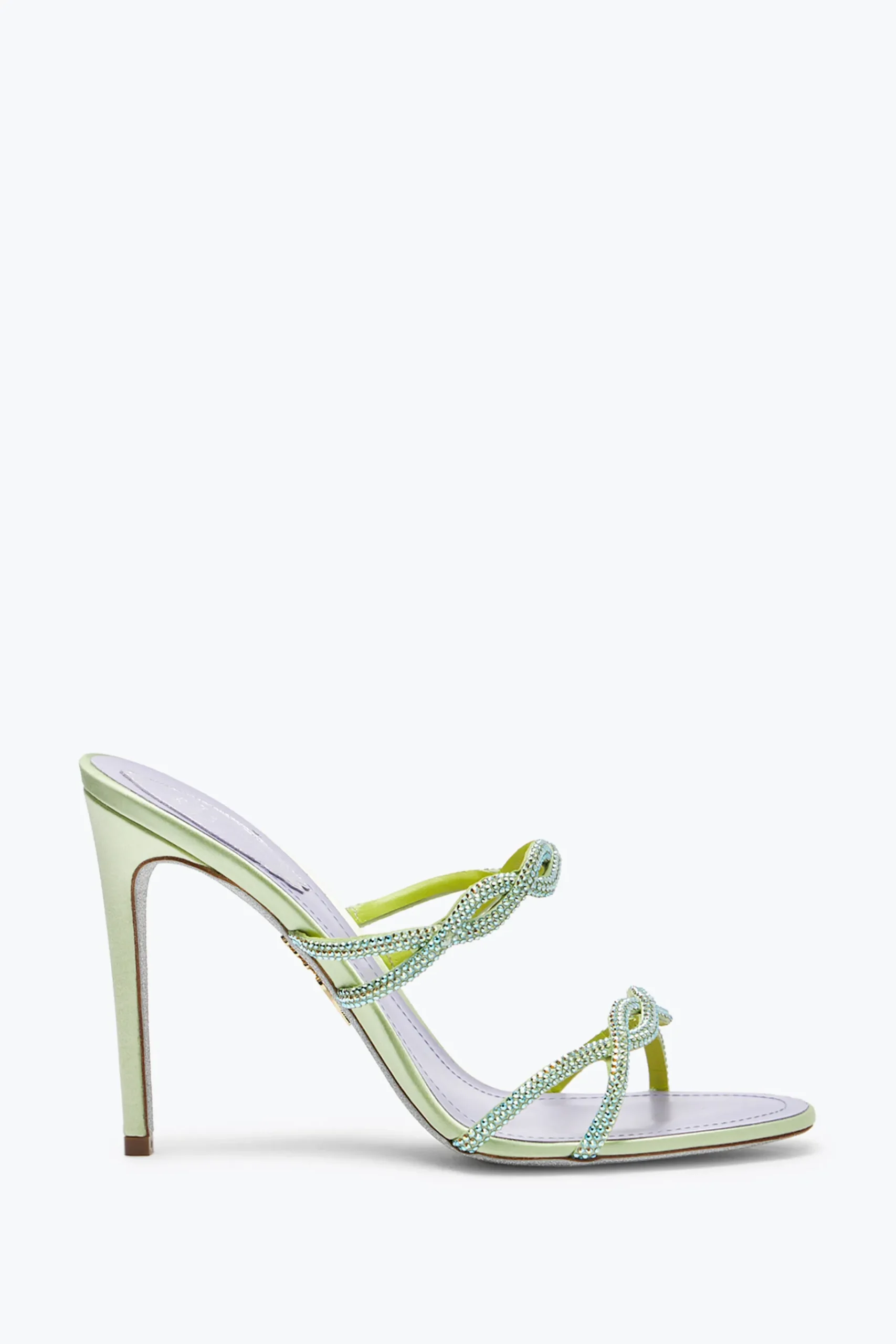 Per Le Invitate|Mule^Rene Caovilla SANDALO SLIDER BRAID LIME 105 Verde