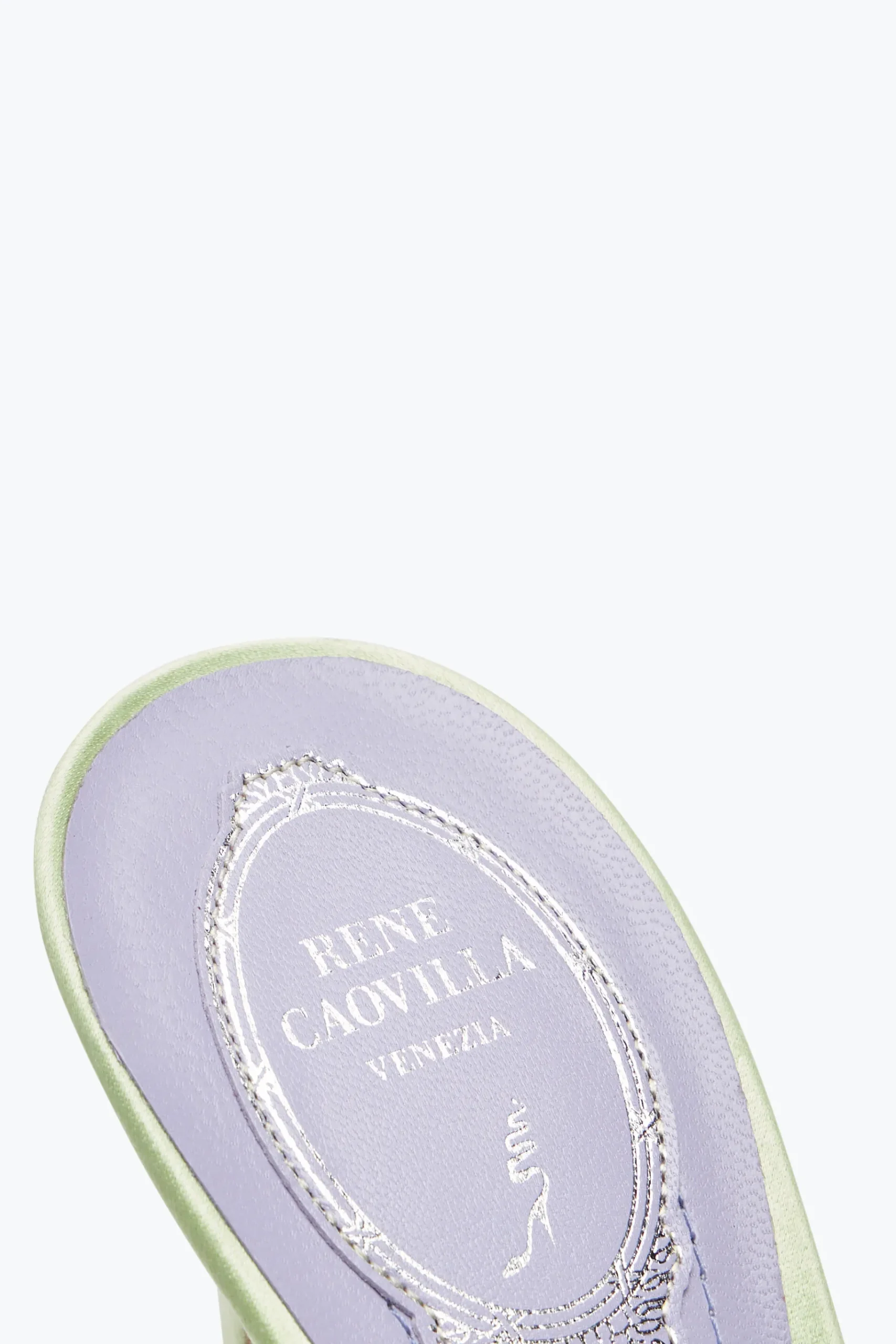 Per Le Invitate|Mule^Rene Caovilla SANDALO SLIDER BRAID LIME 105 Verde