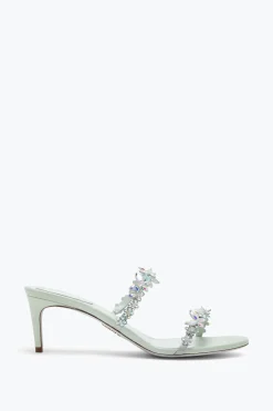 Per Le Invitate|Mule^Rene Caovilla Sandalo Slider Eden Verde 60 Menta