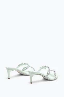 Per Le Invitate|Mule^Rene Caovilla Sandalo Slider Eden Verde 60 Menta