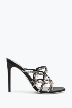 Mule^Rene Caovilla SANDALO SLIDER ESMERALDA 105 Nero