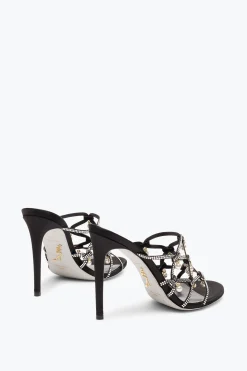 Mule^Rene Caovilla SANDALO SLIDER ESMERALDA 105 Nero