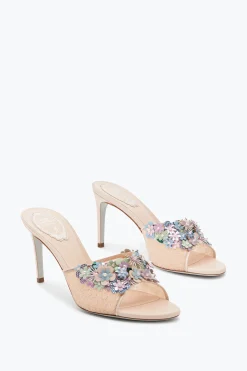 Mule^Rene Caovilla Sandalo Slider Roxanne 80 Nude