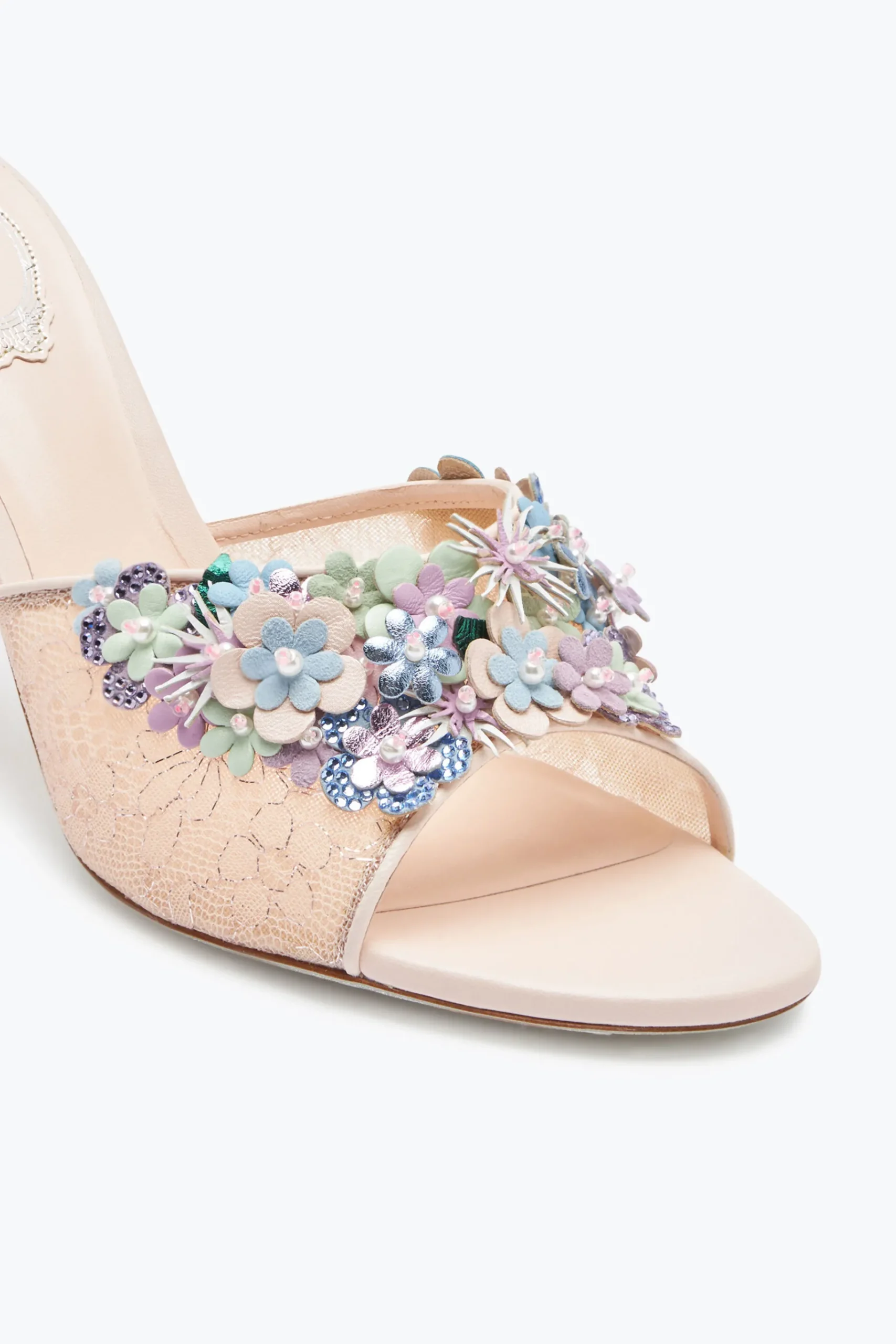 Mule^Rene Caovilla Sandalo Slider Roxanne 80 Nude