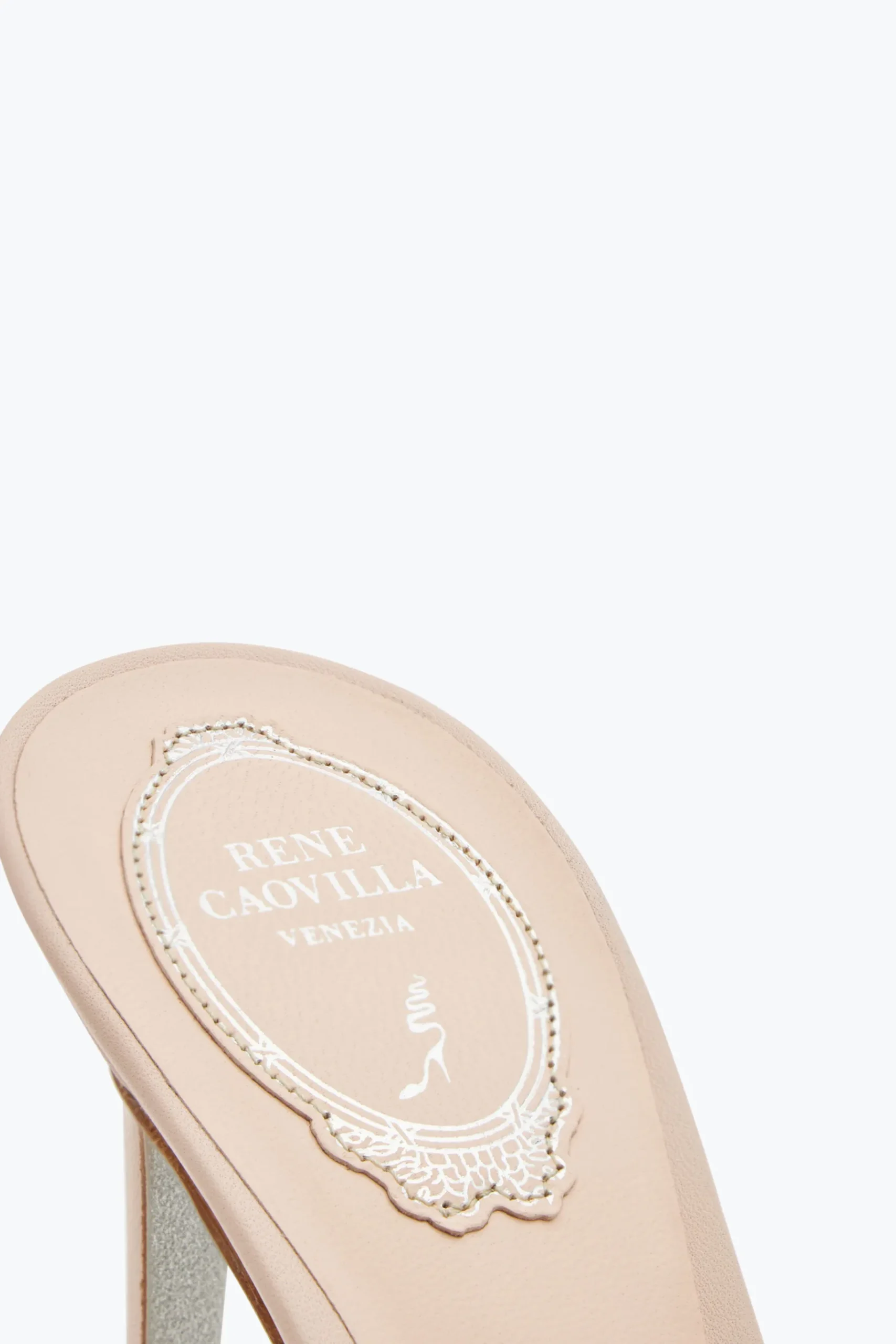 Mule^Rene Caovilla Sandalo Slider Roxanne 80 Nude