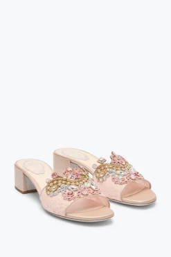 Mule^Rene Caovilla SANDALO SLIDER VENEZIANA 40 Rosa Cipria