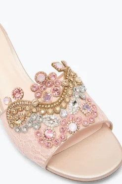 Mule^Rene Caovilla SANDALO SLIDER VENEZIANA 40 Rosa Cipria