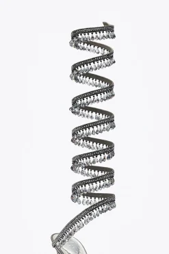 Icone|Sandali^Rene Caovilla SANDALO SUPER CHANDELIER ANTRACITE 105 Grigio