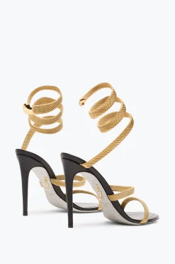 Sandali^Rene Caovilla SANDALO TRIGOLD CLEO -ORO 105 Nero