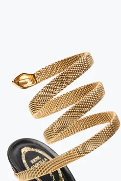 Sandali^Rene Caovilla SANDALO TRIGOLD CLEO -ORO 105 Nero