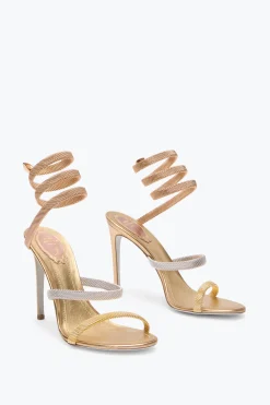 Per Le Invitate|Sandali^Rene Caovilla Sandalo Trigold Cleo Tre Ori 105 Multicolor