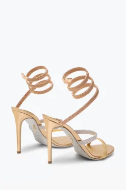 Per Le Invitate|Sandali^Rene Caovilla Sandalo Trigold Cleo Tre Ori 105 Multicolor